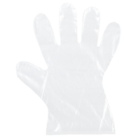 PE-Handschuhe gehämmert transparent, Damengröße 
