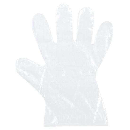 PE-Handschuhe gehämmert transparent, Damengröße 