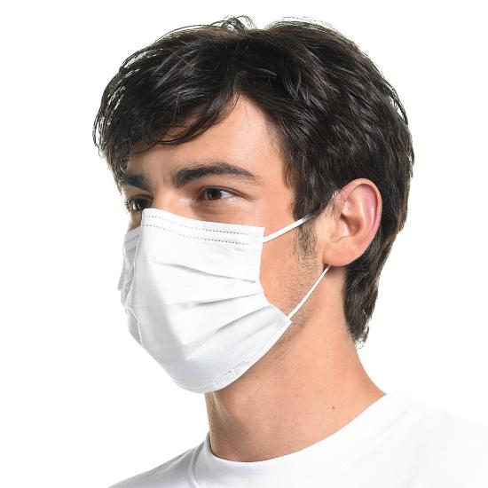 PP-Vlies-Mund-Nasenmaske 3-lagig weiß 