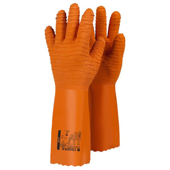 Ejendals Tegera® 8163 Latex-Schutzhandschuh orange 8