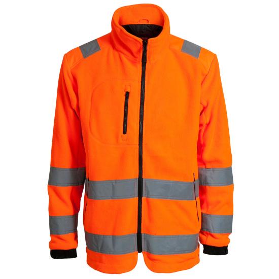 Elka Visible Xtreme Fleecejacke Zipp In Warnschutz M | Orange Fluorescent