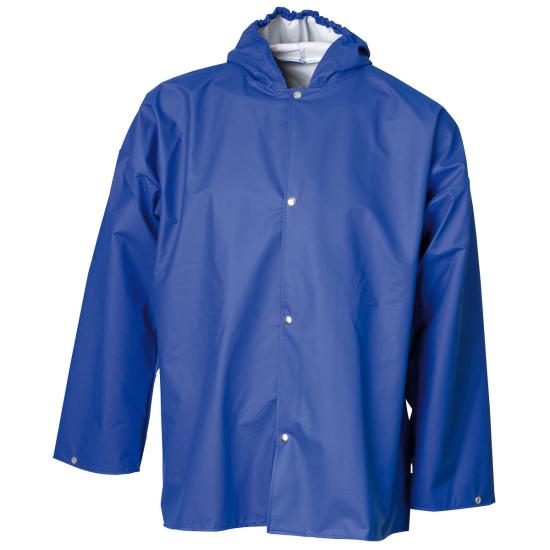 Elka Pro PU-Jacke mit Kapuze Cleaning M | blau